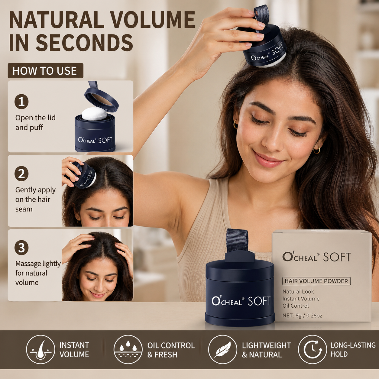 Hairline Shadow Powder – Instant Root Cover-Up