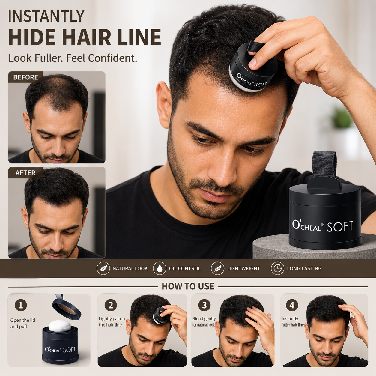 Hairline Shadow Powder – Instant Root Cover-Up