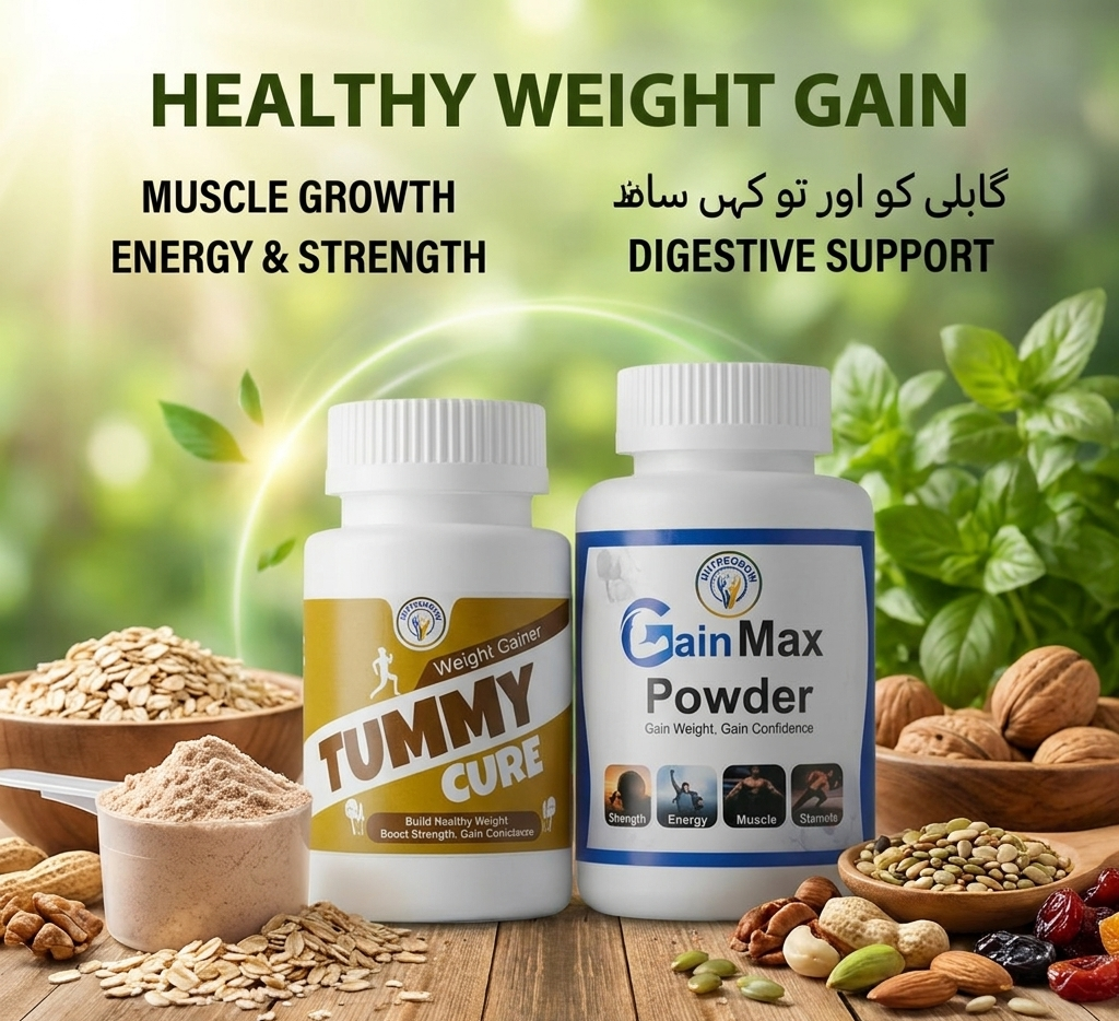GainMax Powder + Tummy Cure Combo – Healthy Weight Gain &amp; Better Digestion